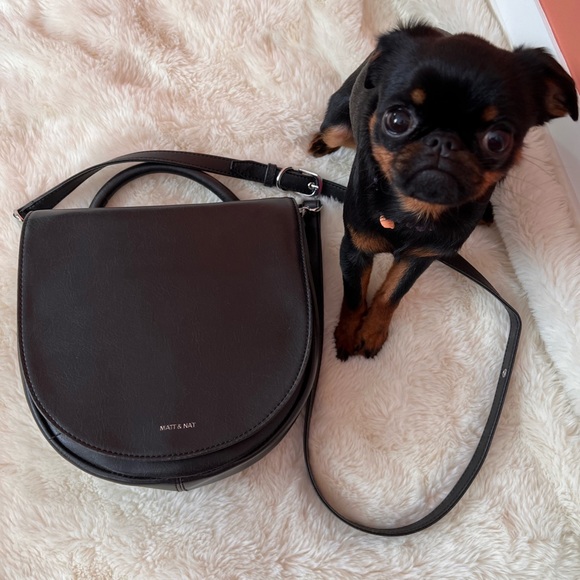 NWOT Matt & Nat Black Crossbody Saddlebag Purse - Personal Destash🖤 - Picture 6 of 10